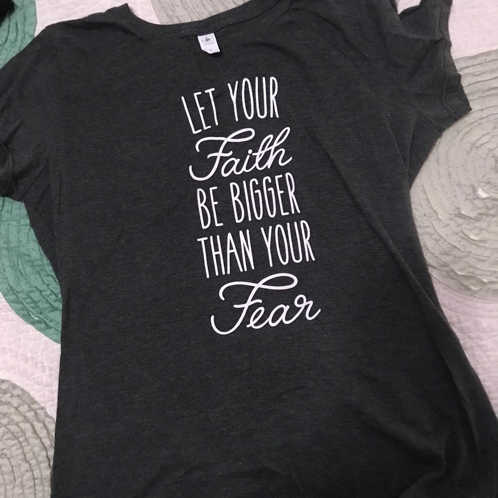 Size large faith T-shirt